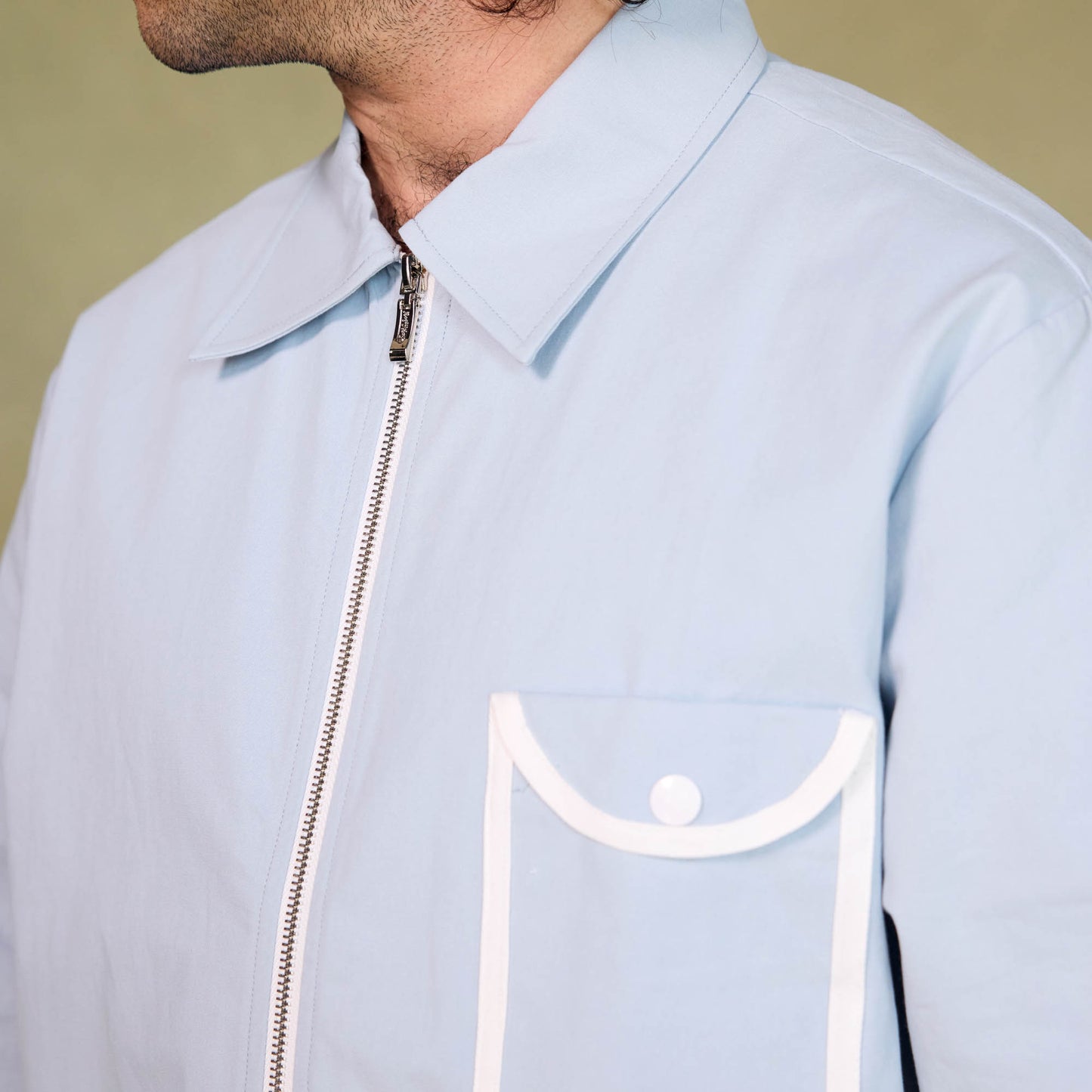 Piping Pocket Shirt - Iceberg