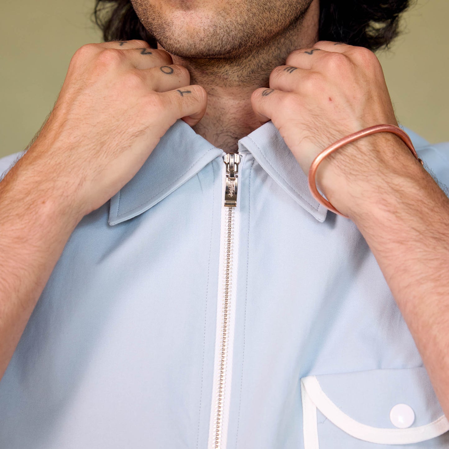Piping Pocket Shirt - Iceberg