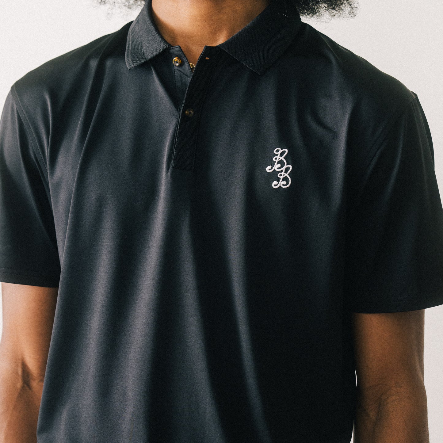 Essentials Athletic Polo - Black