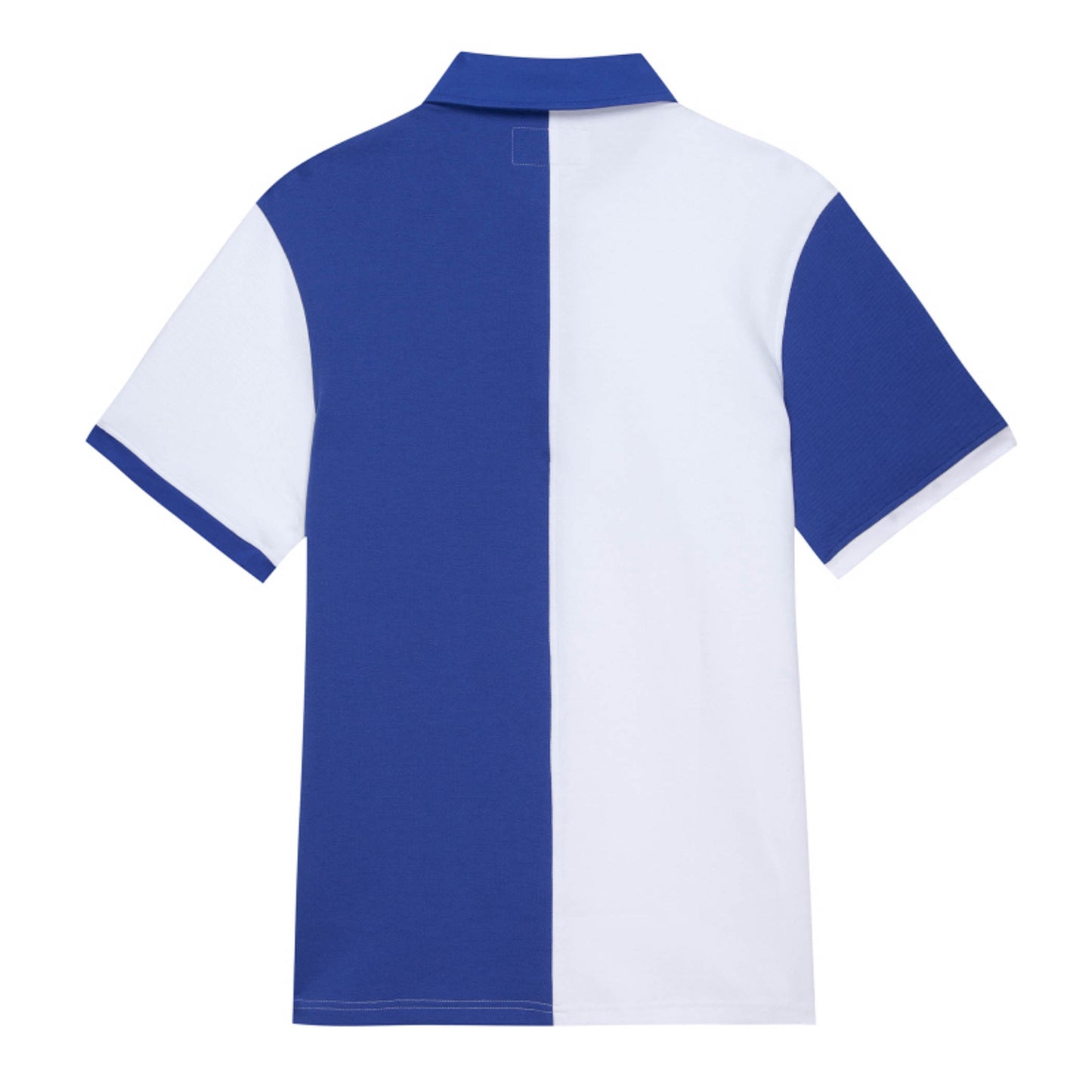Old English BB Color Block Polo - Blue/White