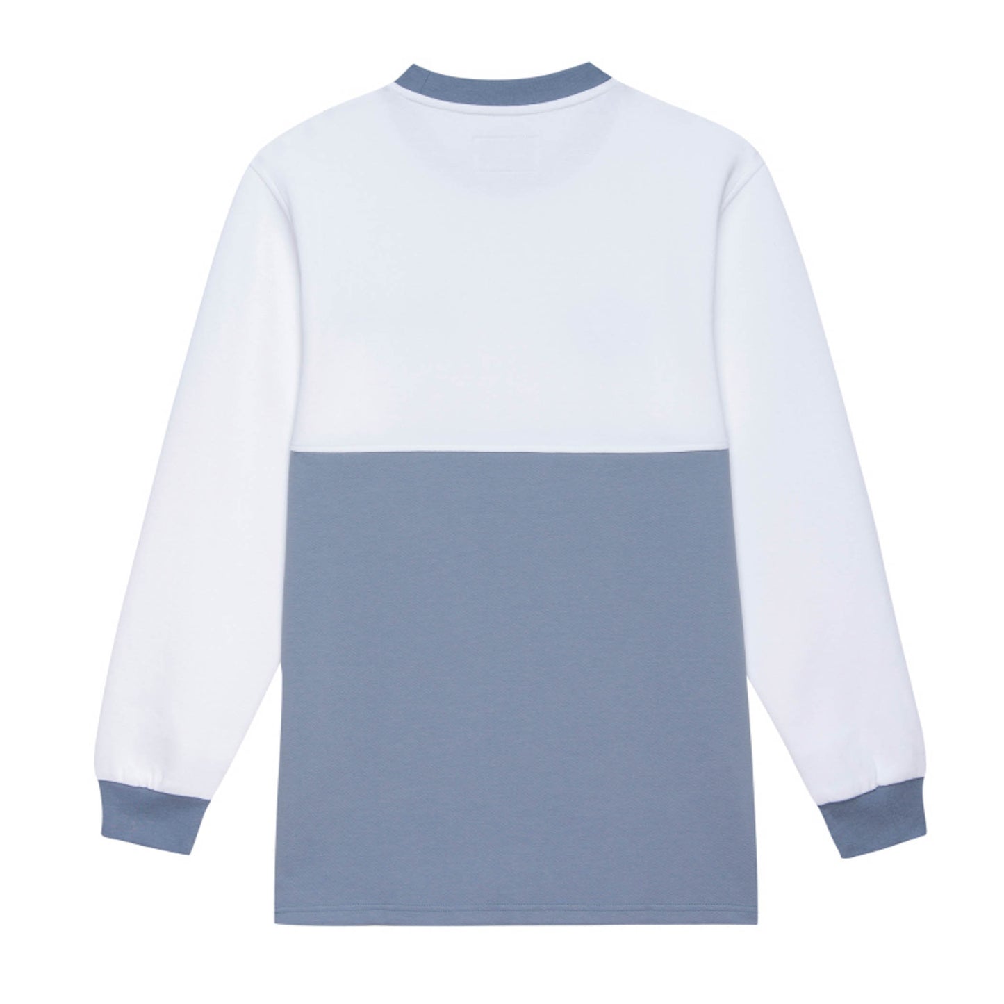 Half & Half Crewneck - Blue/White