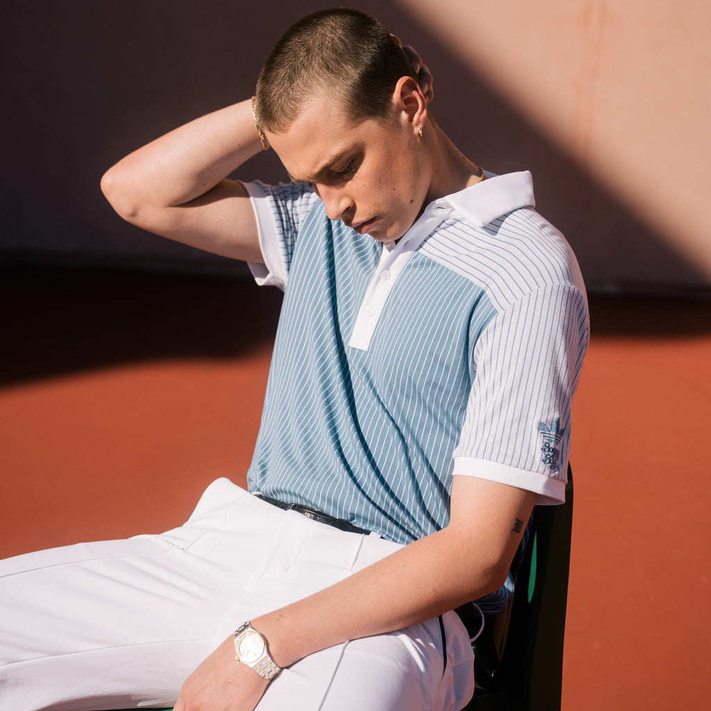 Bogey Boys x adidas Stripe Polo - Blue