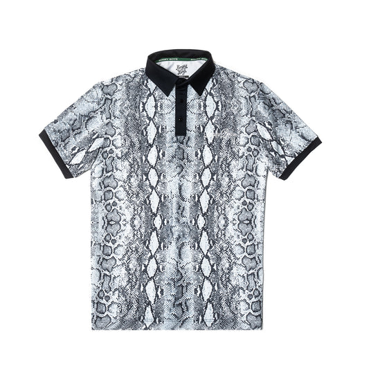 The Snake Run Athletic Polo - Python Grey