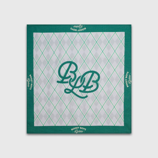 Ljubav x Bogey Boys Monogram Scarf - Grey/Green