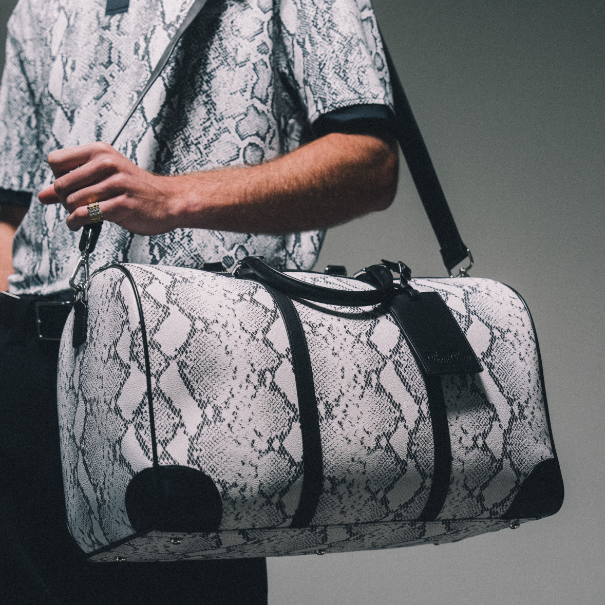 The Snake Run Duffle Bag - Python Grey