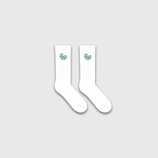 Ljubav x Bogey Boys Logo Socks - White