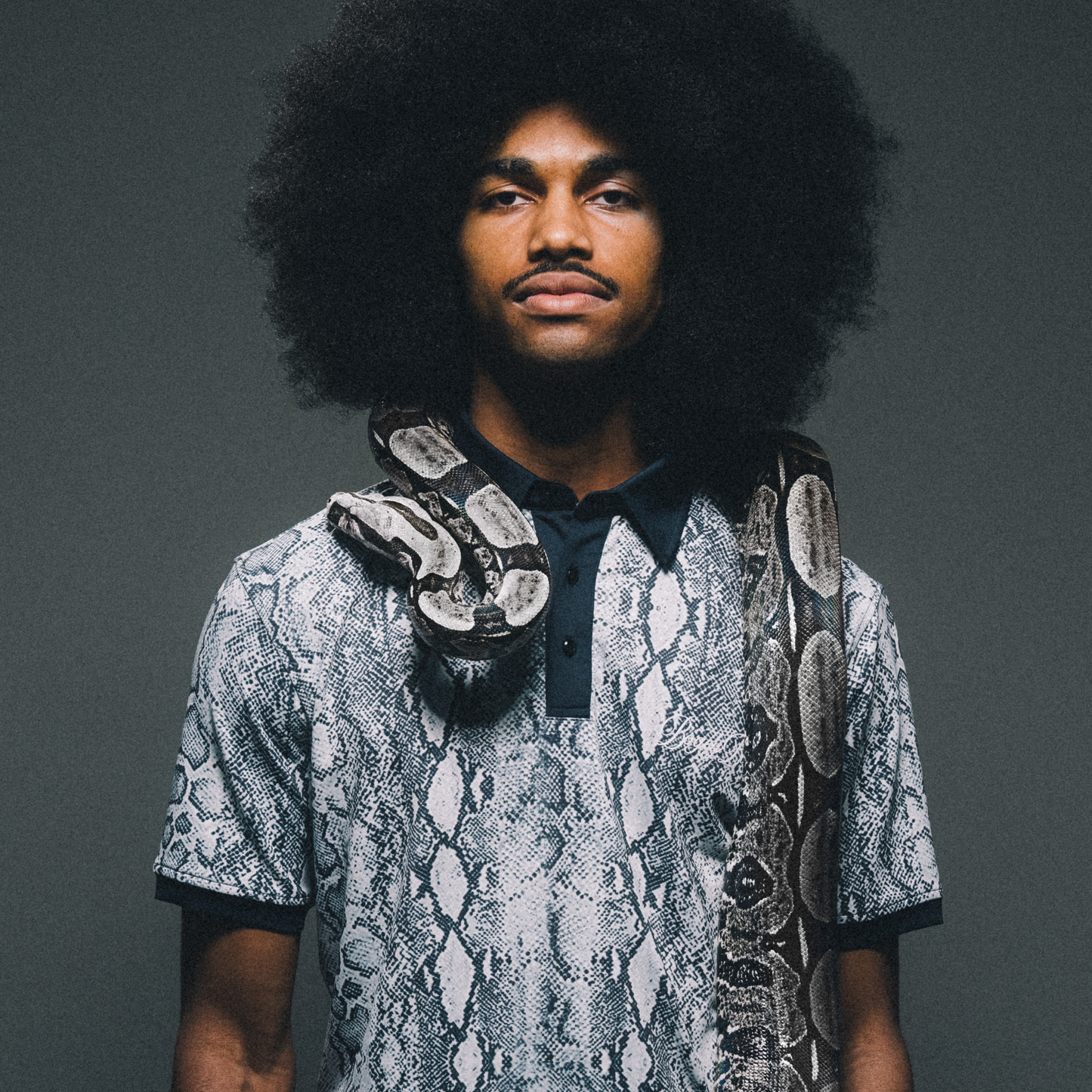 The Snake Run Athletic Polo - Python Grey