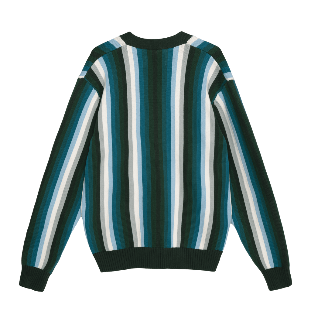 Seeing Green Cardigan - Blue Stripe – Bogey Boys