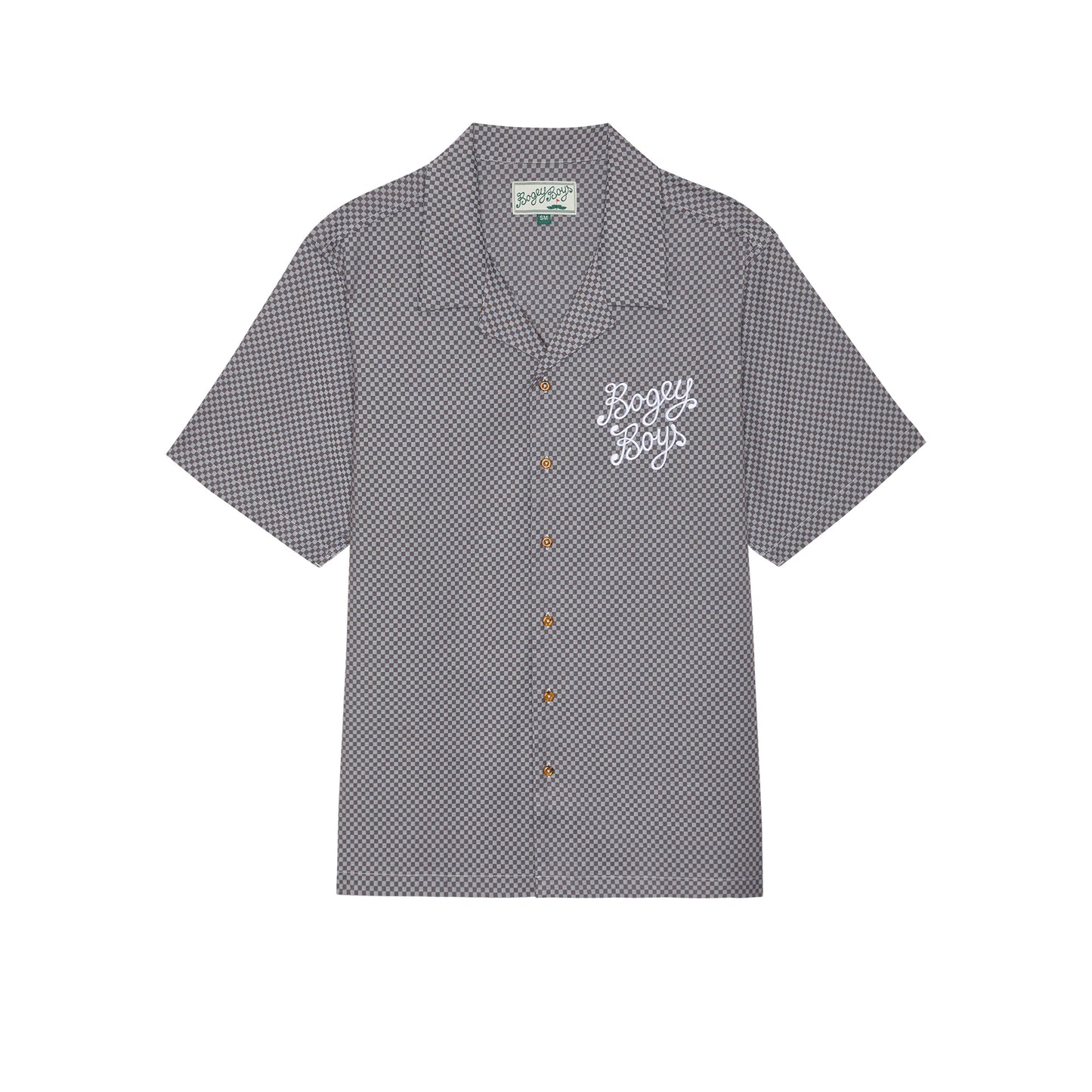 Mini Checkered Button-Up - Blue Check