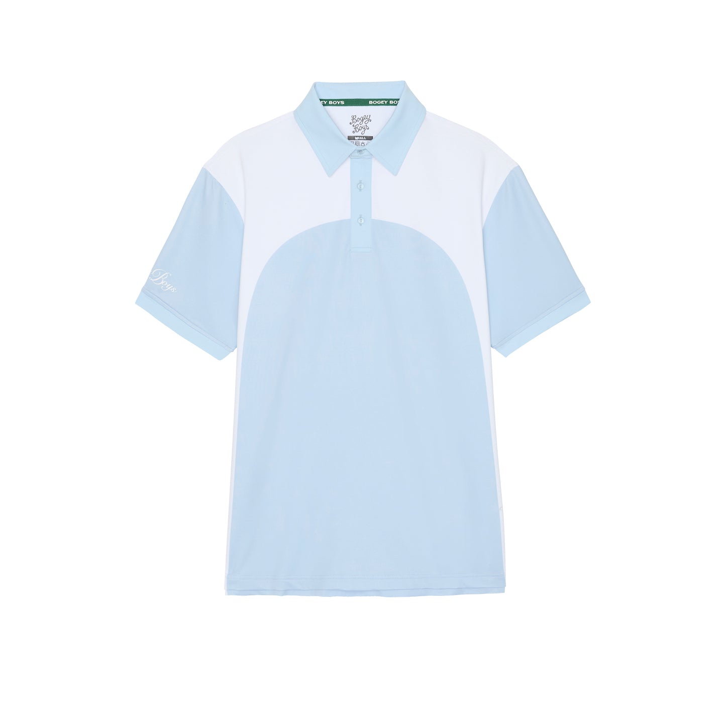 Curved Block Athletic Polo - Iceberg