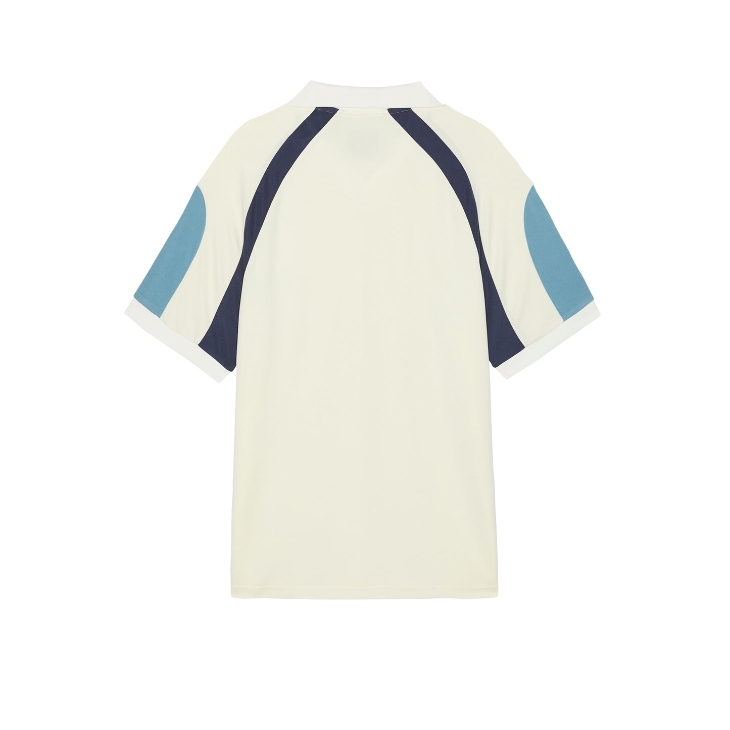 Curved Sleeve Athletic Polo - Cream