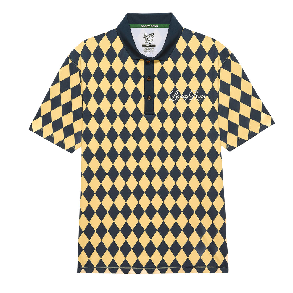 Diamond Athletic Polo Yellow Bogey Boys