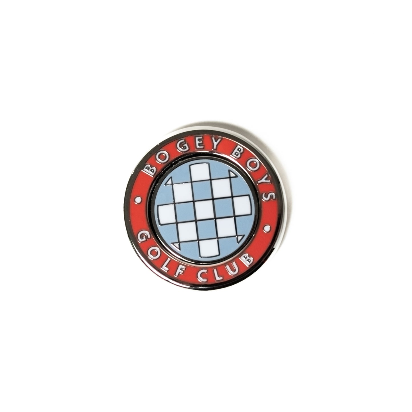 BBGC Check Ball Marker - Tangerine