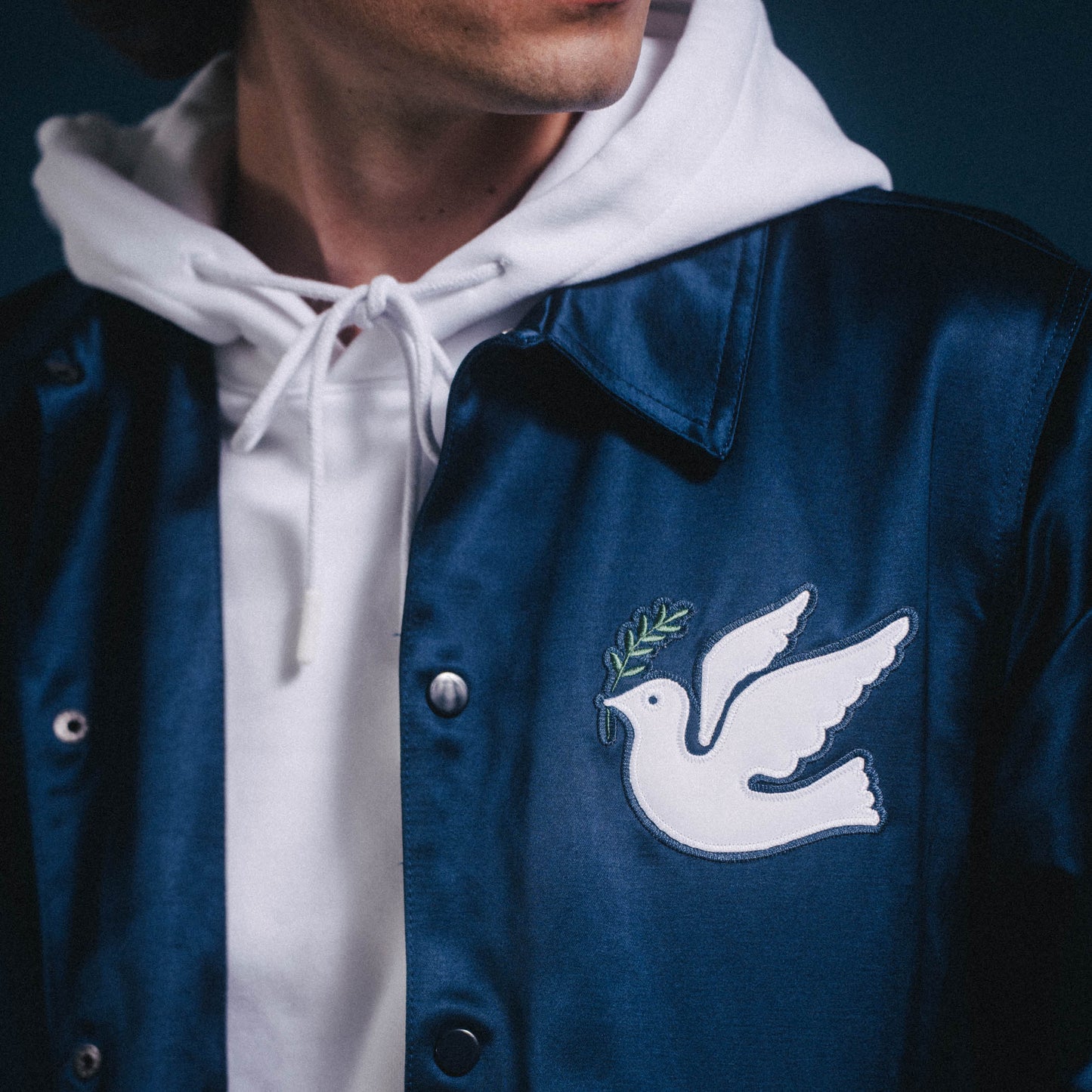 Bogey Boys x EFF Satin Windbreaker - Navy