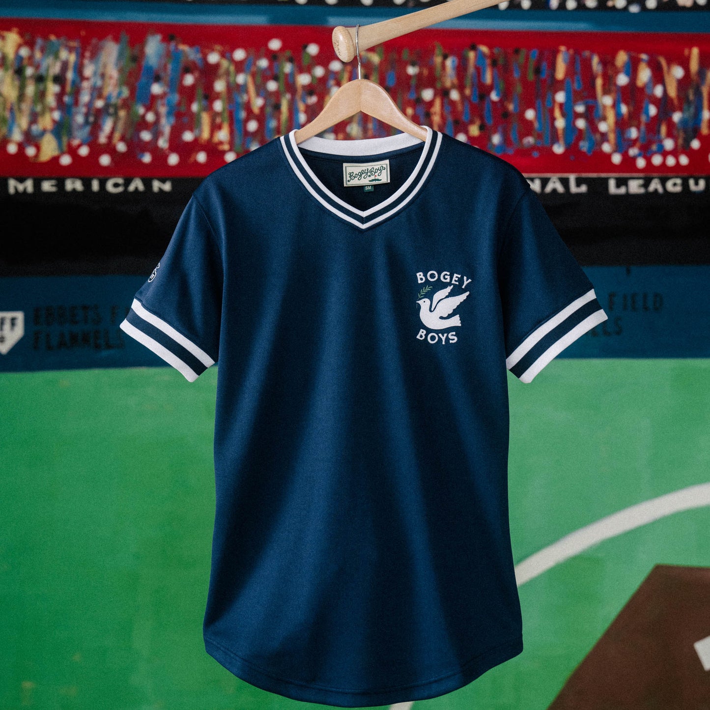 Bogey Boys x EFF V-Neck Baseball Jersey - Navy