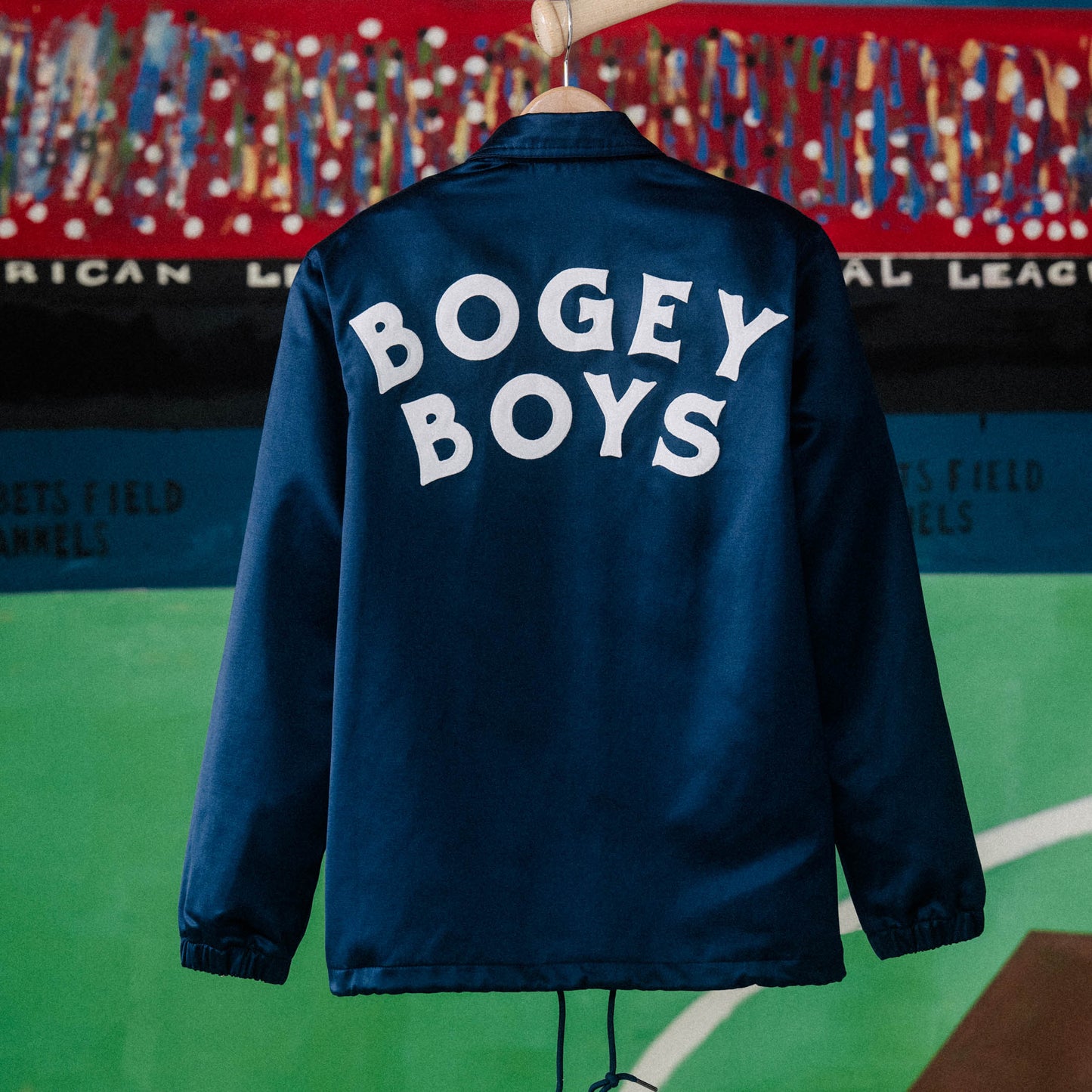 Bogey Boys x EFF Satin Windbreaker - Navy