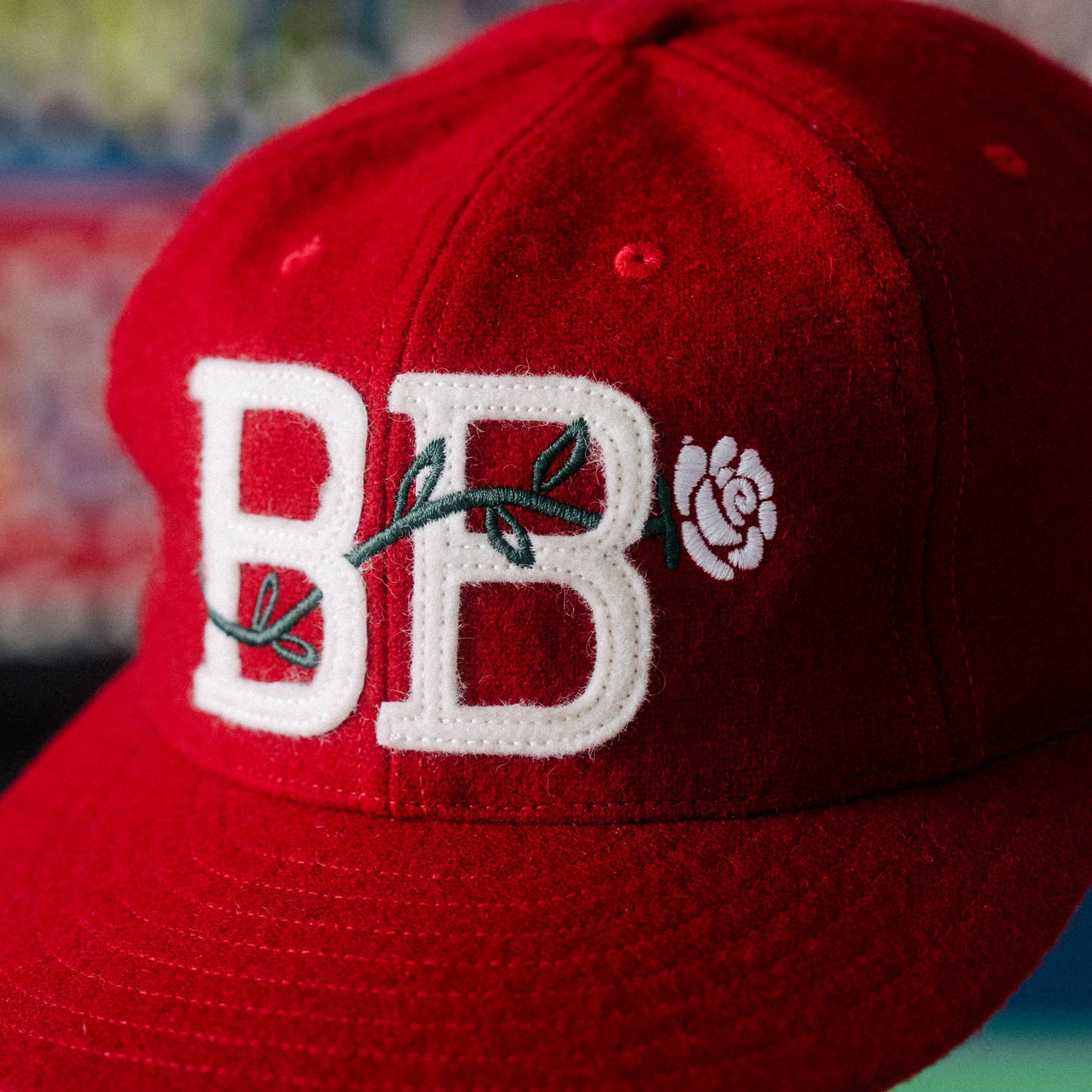 Bogey Boys x EFF Wool Rose Cap - Red