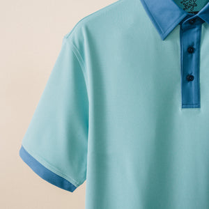 True Blue Athletic Polo - Water