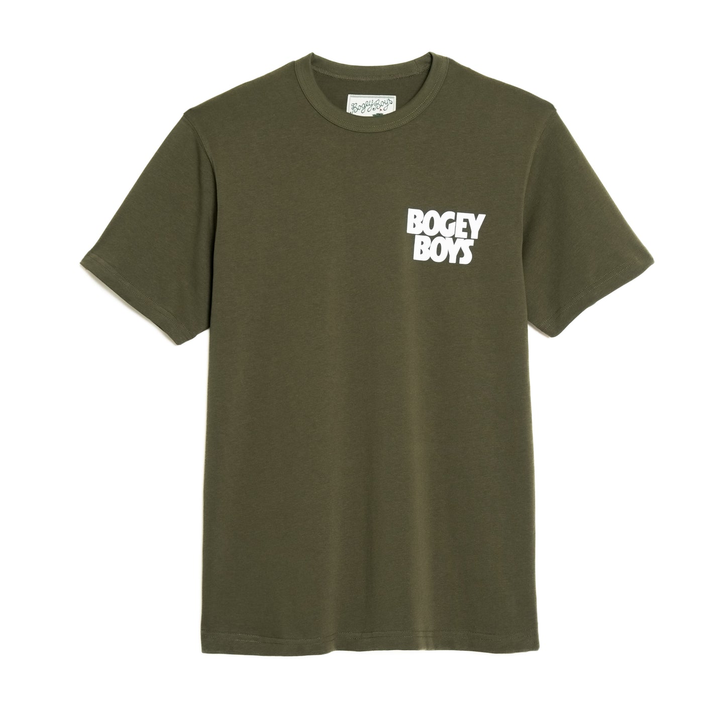 Bold Stacked Logo T-Shirt - Dark Olive