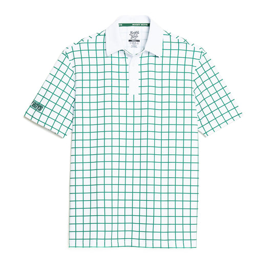 Picnic Script Athletic Polo - White