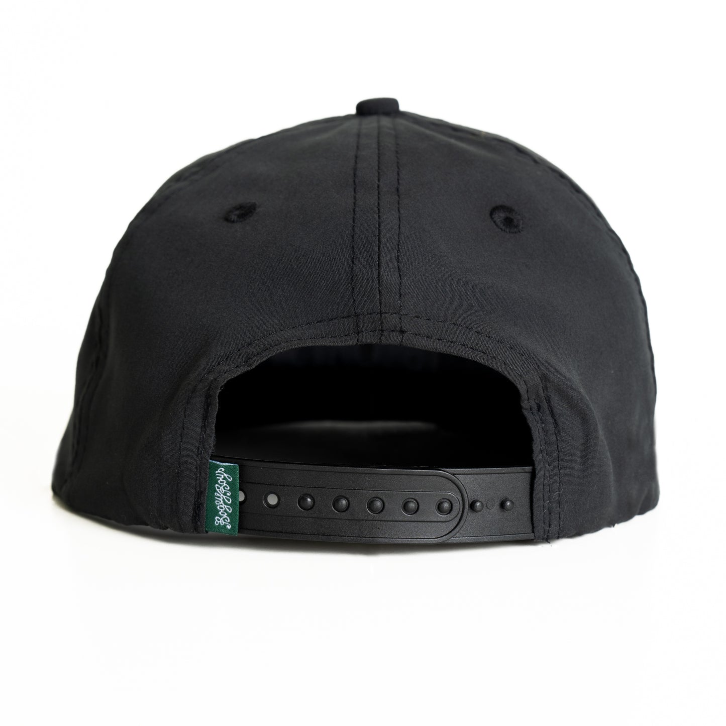 Bold Stacked Logo Hat - Black