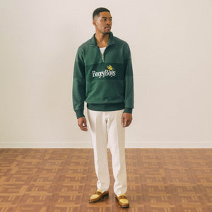 Grit Quarter Zip Sweater - Green