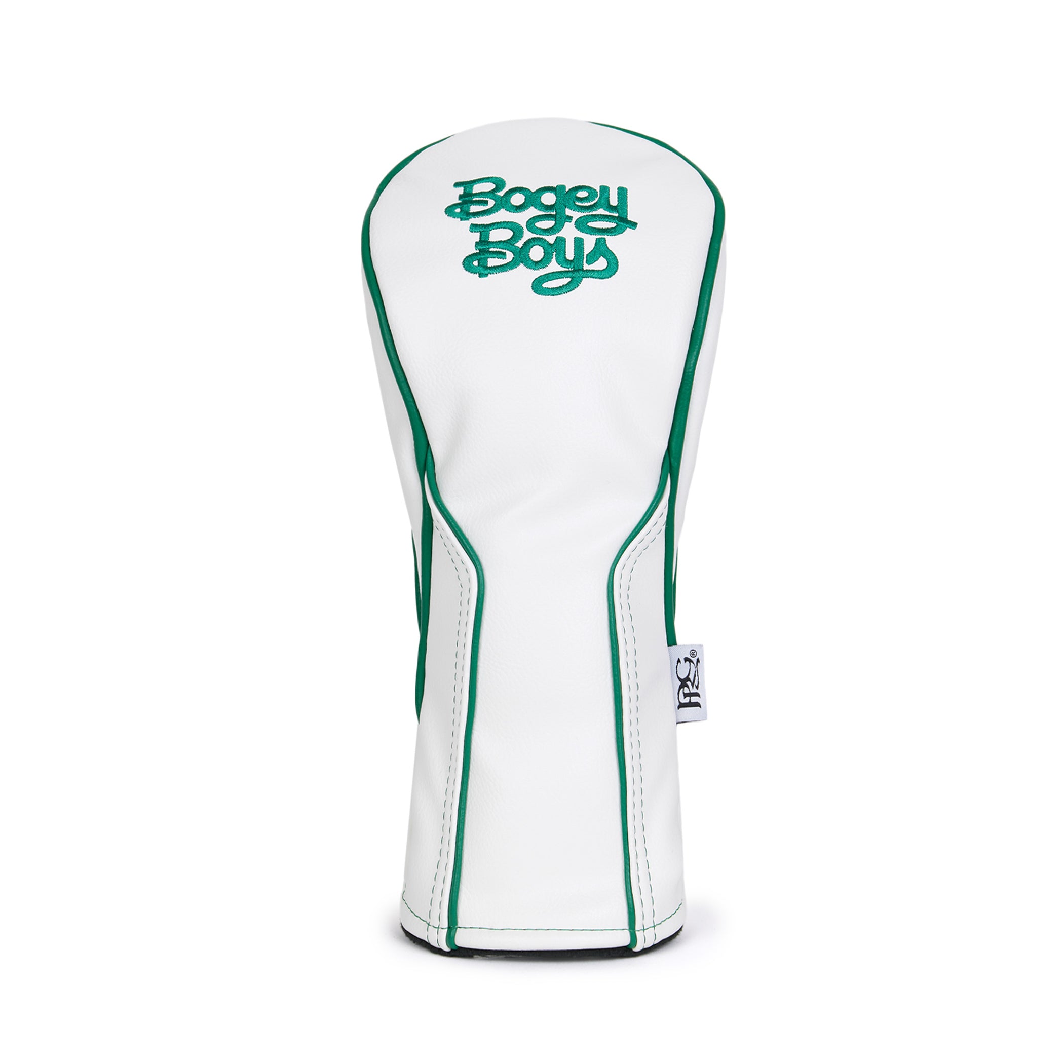 BB Stacked Logo Head Covers - White