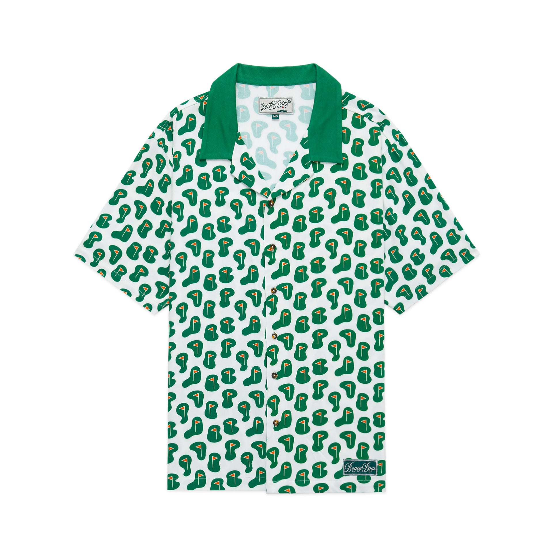 All Over The Flag Button-Up - White
