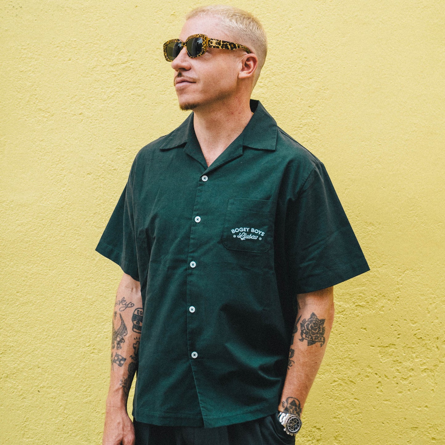 Ljubav x Bogey Boys Short Sleeve Shirt - Gun Metal