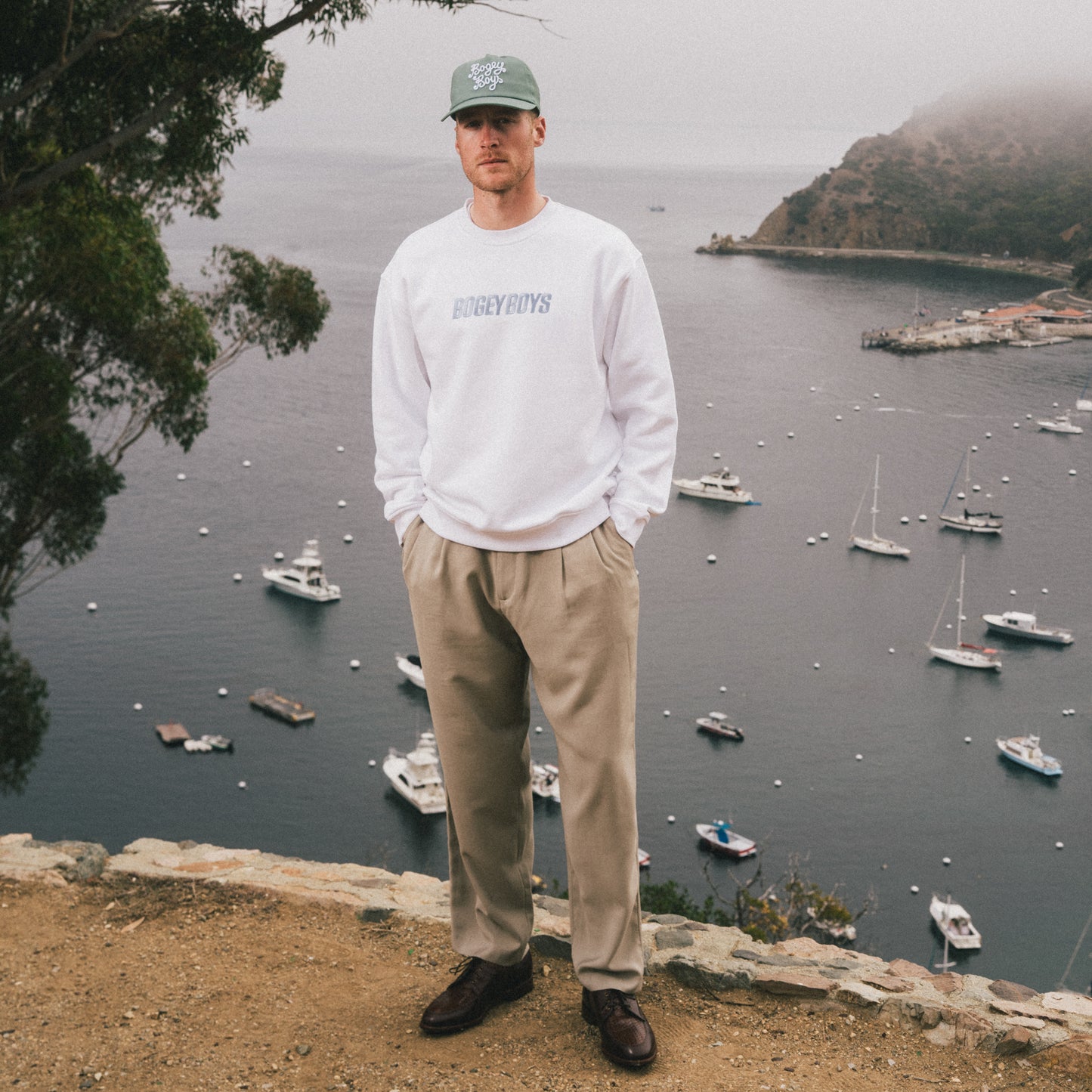 Bold Logo Crewneck - White