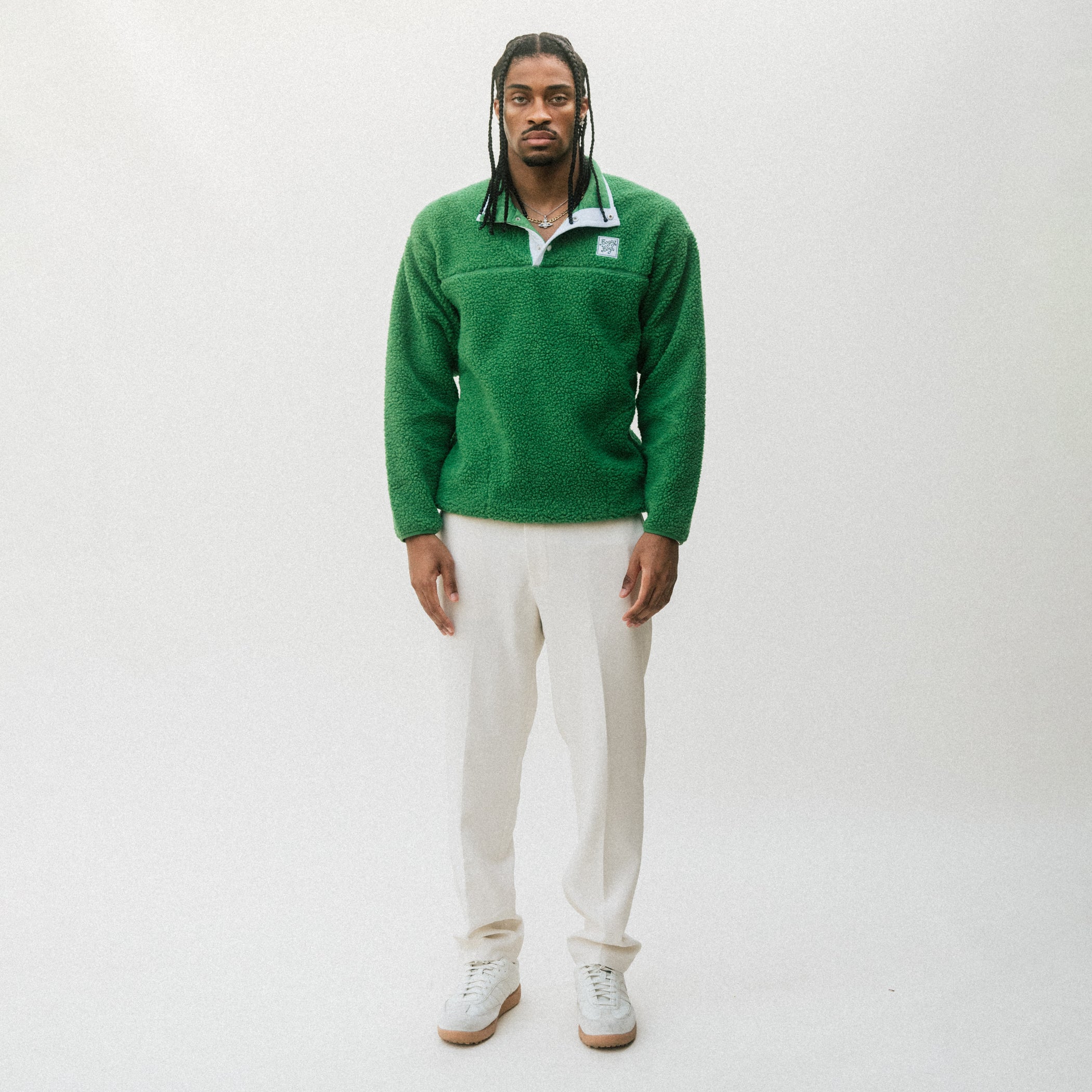 Lucky Green Sherpa Fleece - Lucky Green