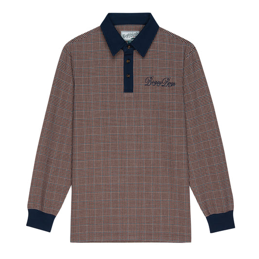 Houndstooth Script Polo - Houndstooth Check