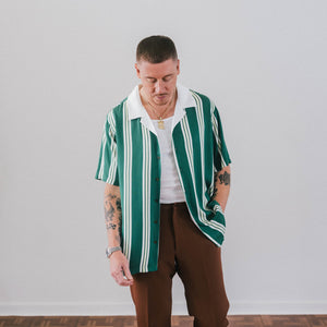 Georgia Button Up - Green Stripe – Bogey Boys