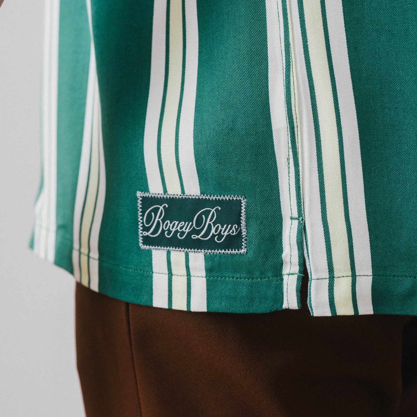 Georgia Button Up - Green Stripe