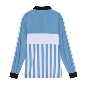 Athletic Longsleeve Jersey - Powder Blue Stripe