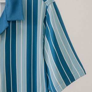 Stripes Button Up - Blue