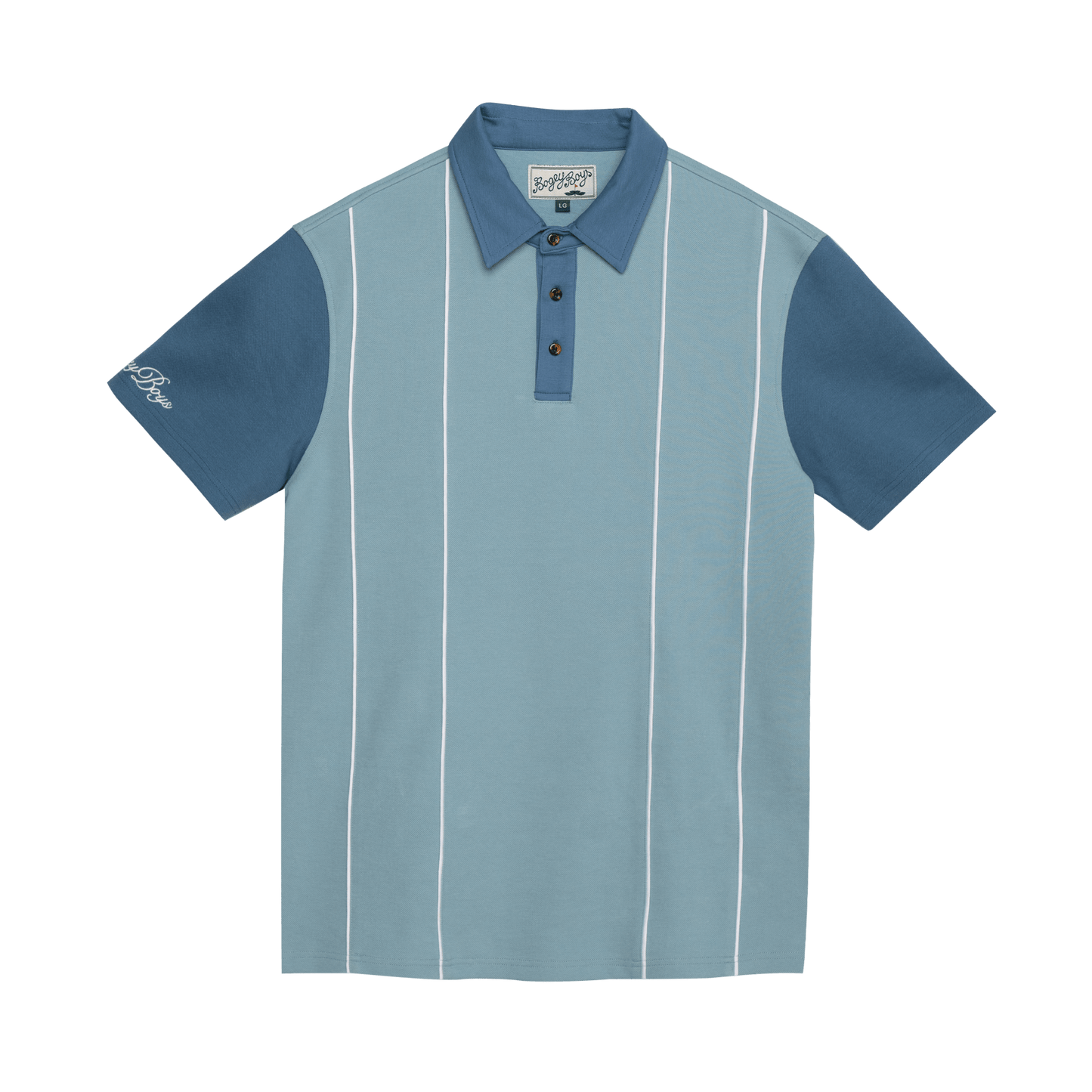 Pipped Polo - Blue