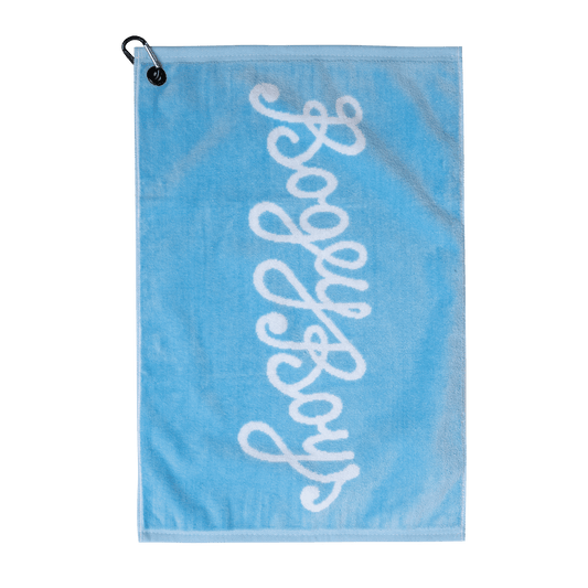 Script Towel - Powder Blue