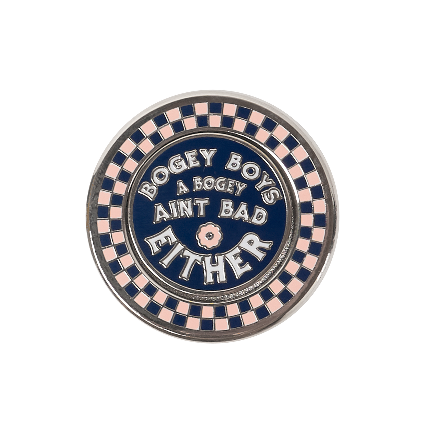 Bogey Ain't Bad Ball Marker Pink/Blue