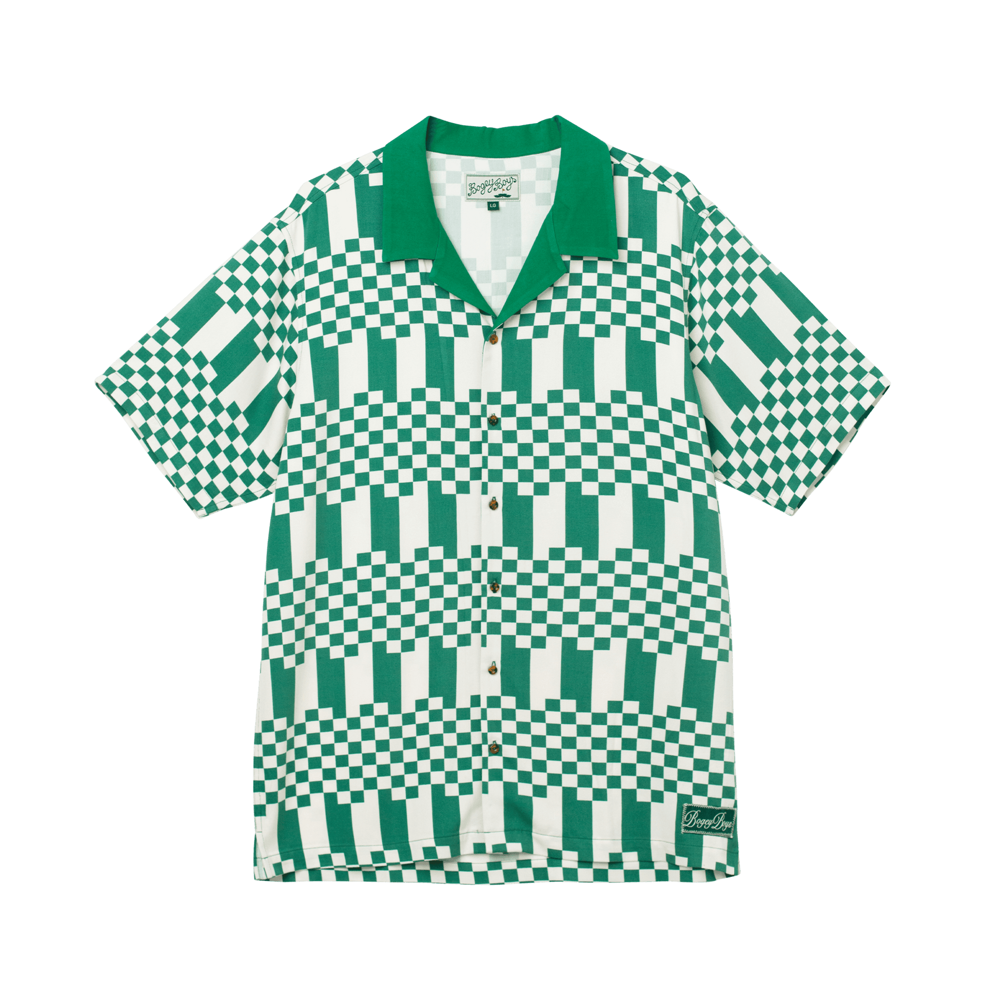 The Checkers Button Up - Green – Bogey Boys