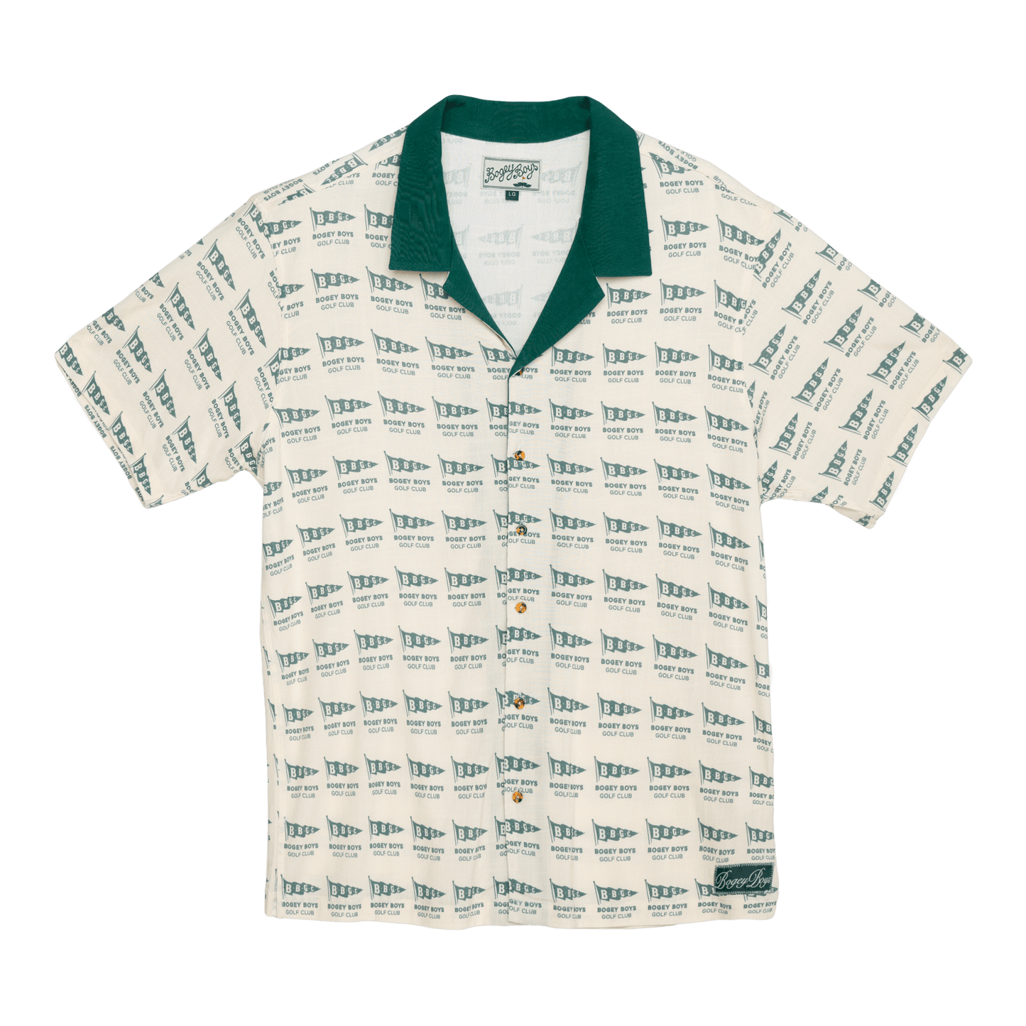 Fly The Flag Button Up - Green