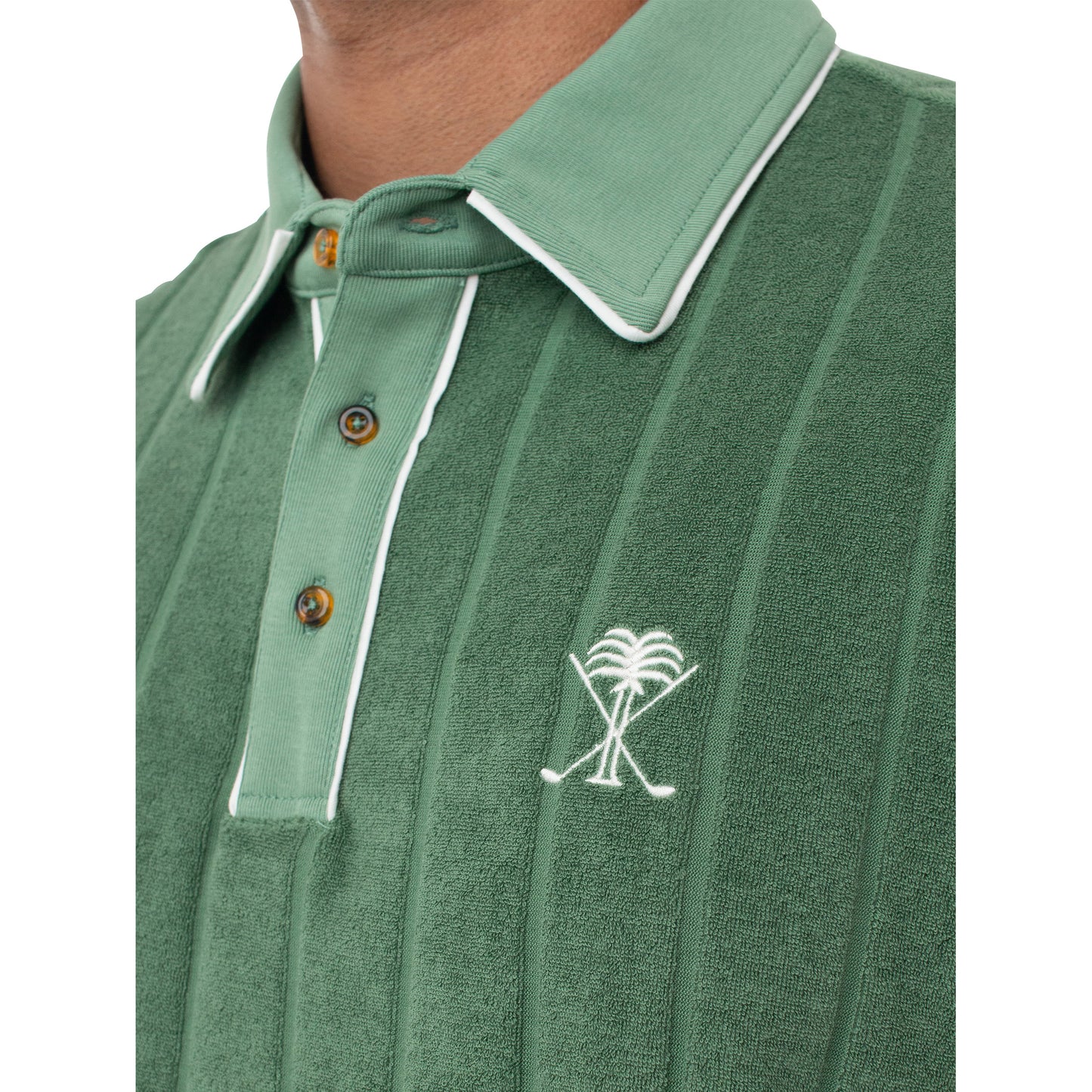 Terrycloth Palm Polo - Green