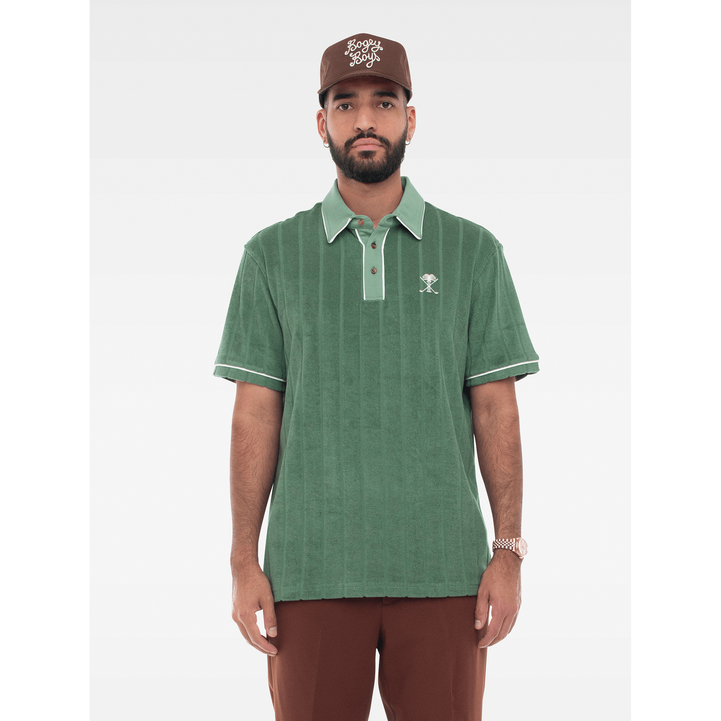 Terrycloth Palm Polo - Green