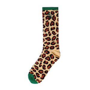 Logo Cheetah Sock - Green