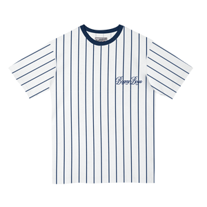 Pinstripe T-Shirt - Navy