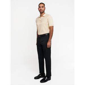 Woven Polo - Cream