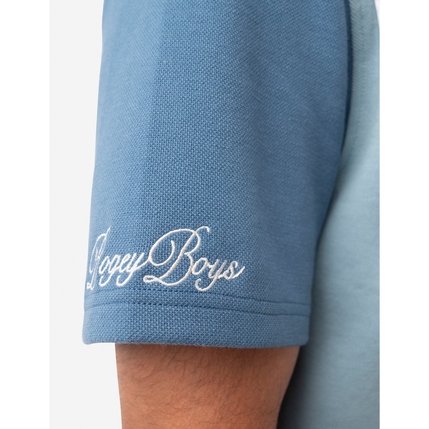 Pipped Polo - Blue