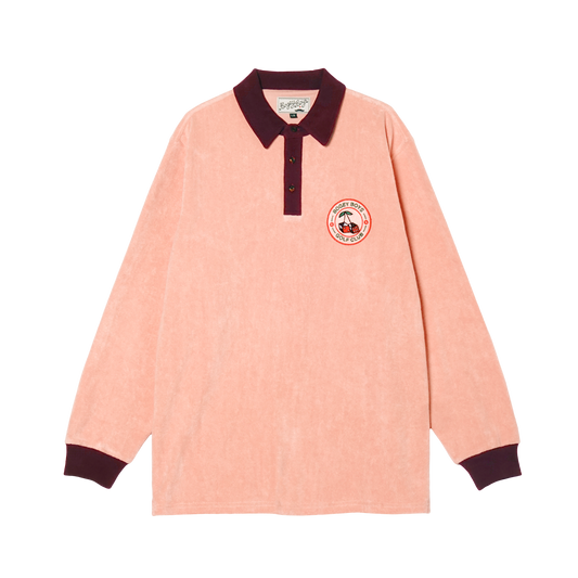 Longsleeve Terry Polo - Pink